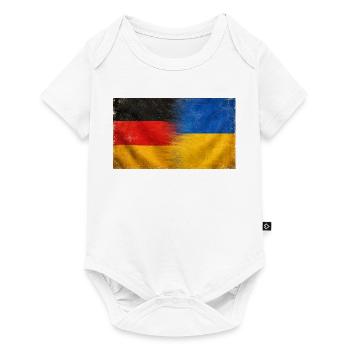 National Pride Germany Ukraine Origin - Baby Premium short-sleeve bodysuit - white - Front