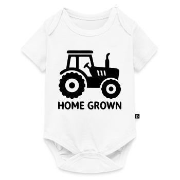 Insigne Tracteur Maison - Body à manches courtes Premium Bébé - blanc - Devant