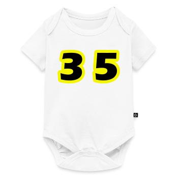 35 Number symbol - Baby Premium short-sleeve bodysuit - white - Front