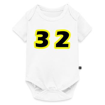 32 Zahl symbol - Baby Premium Kurzarmbody - Weiß - Vorne