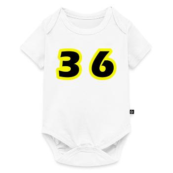 36 Number Symbol - Baby Premium short-sleeve bodysuit - white - Front