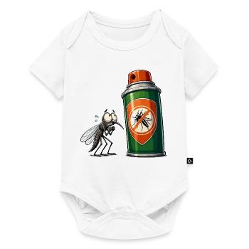 Moustiques vs Bombe aérosolière - Body à manches courtes Premium Bébé - blanc - Devant