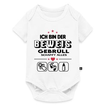 Beweis Brüllen Schreien Gebrüll Baby Säugling - Baby Premium Kurzarmbody - Weiß - Vorne