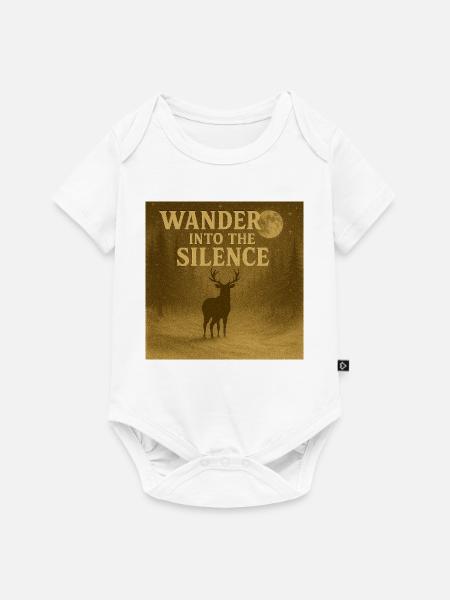 Wandere in die Stille - Baby Premium Kurzarmbody - Weiß