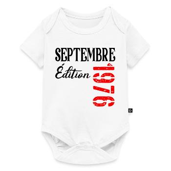 France 50e Anniversaire Septembre 1976 - Body à manches courtes Premium Bébé - blanc - Devant