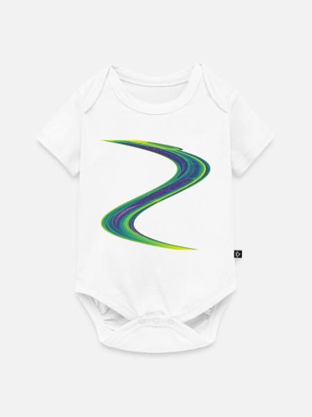 Leuchtende Drift - Baby Premium Kurzarmbody - Weiß