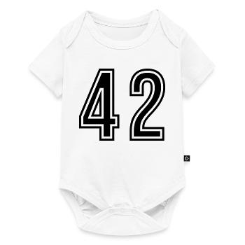 42 Number Symbol - Baby Premium short-sleeve bodysuit - white - Front