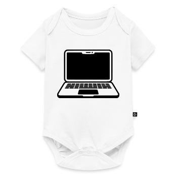 ordinateur portable - Body à manches courtes Premium Bébé - blanc - Devant