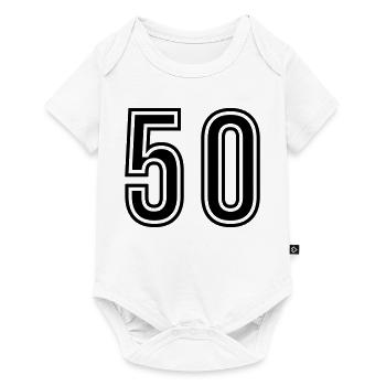 50 Number Symbol - Baby Premium short-sleeve bodysuit - white - Front