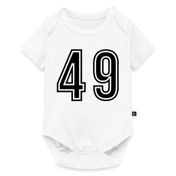 49 Number symbol - Baby Premium short-sleeve bodysuit - white - Front