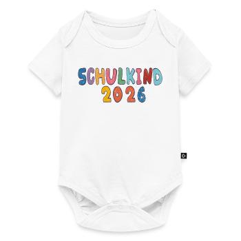 Schulkind 2026  - Baby Premium Kurzarmbody - Weiß - Vorne