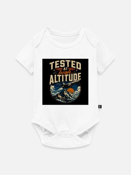 Tests in großer Höhe - Baby Premium Kurzarmbody - Weiß