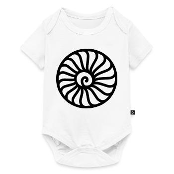 fossil - Baby Premium short-sleeve bodysuit - white - Front