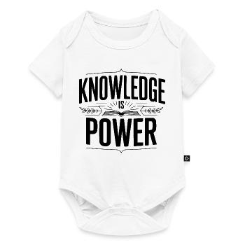 Knowledge Is Power - Baby Premium short-sleeve bodysuit - white - Front