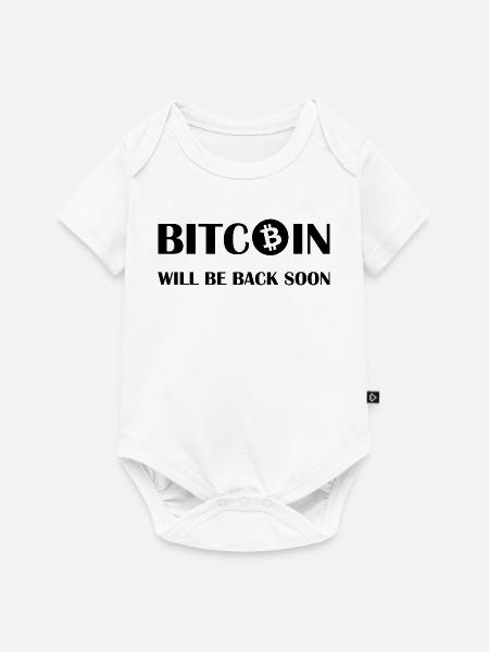 Simple Bitcoin Design - Baby Premium Kurzarmbody - Weiß