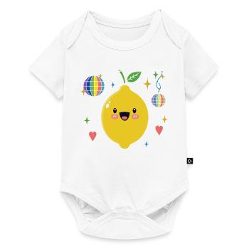 Pride Lemon Disco Illustration - Baby Premium short-sleeve bodysuit - white - Front