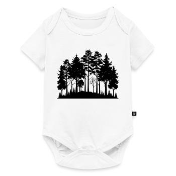 Lisière forestière - Body à manches courtes Premium Bébé - blanc - Devant