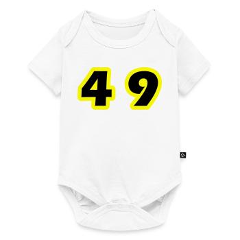 49 Number symbol - Baby Premium short-sleeve bodysuit - white - Front