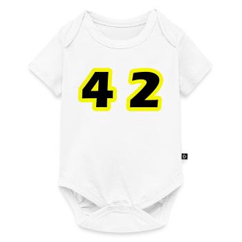 42 Number Symbol - Baby Premium short-sleeve bodysuit - white - Front
