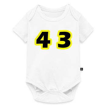 43 Number symbol - Baby Premium short-sleeve bodysuit - white - Front
