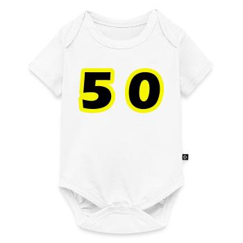 50 Number Symbol - Baby Premium short-sleeve bodysuit - white - Front