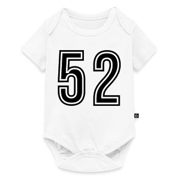 52 Number Symbol - Baby Premium short-sleeve bodysuit - white - Front