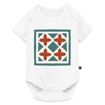 Andalusian Tiles 15 - Baby Premium short-sleeve bodysuit - white - Front