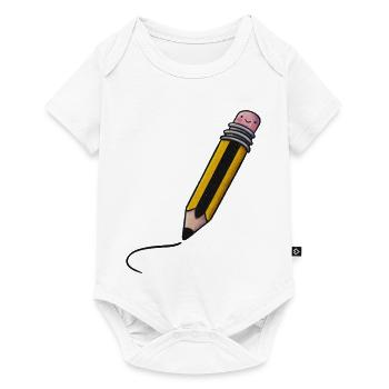 Crayon Kawaii Friendly - Body à manches courtes Premium Bébé - blanc - Devant