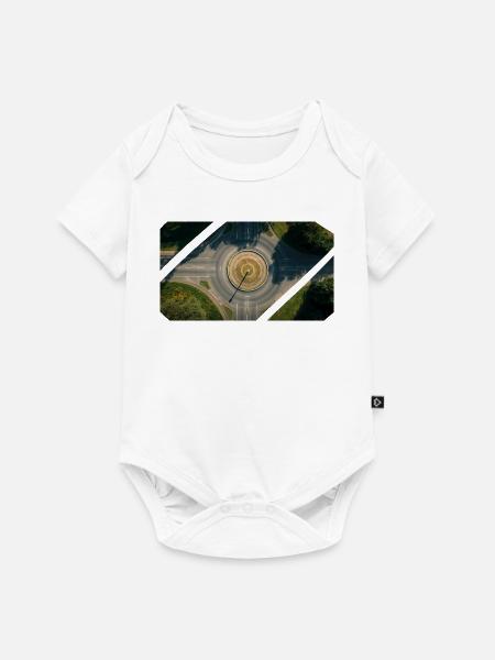 Rundverkehr Collage - Baby Premium Kurzarmbody - Weiß