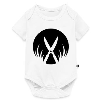 Gärtner Heckenschere Gartenarbeit - Baby Premium Kurzarmbody - Weiß - Vorne