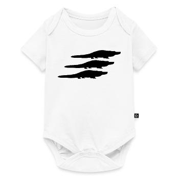 Silhouettes d’alligator - Body à manches courtes Premium Bébé - blanc - Devant