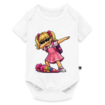 Dabbing ABC shooter (blonde) - Baby Premium short-sleeve bodysuit - white - Front