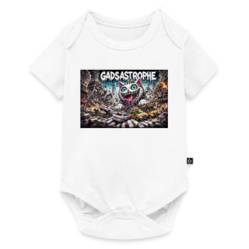Gadsastrophe Quer - Baby Premium Kurzarmbody - Weiß - Vorne