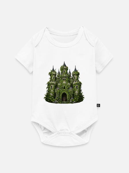 Efeu Burg der Lianenpracht - Baby Premium Kurzarmbody - Weiß
