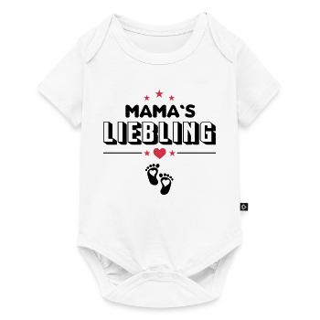 Mamas Liebling Baby Sprüche - Baby Premium Kurzarmbody - Weiß - Vorne