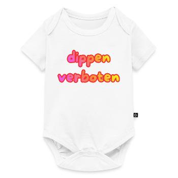 dippen verboten - Baby Premium Kurzarmbody - Weiß - Vorne
