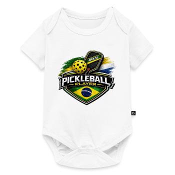 Pickleball BRAZIL - Baby Premium short-sleeve bodysuit - white - Front