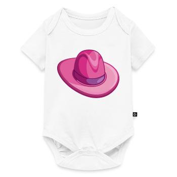 Pink Cowboy Hat - Baby Premium short-sleeve bodysuit - white - Front
