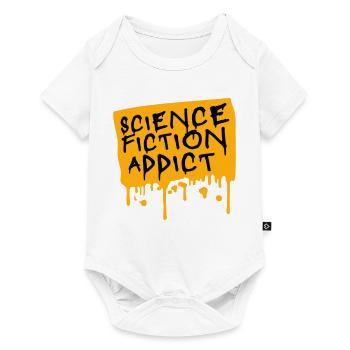 Science Fiction Addict Sci Fi Liebhaber Zitat Text - Baby Premium Kurzarmbody - Weiß - Vorne