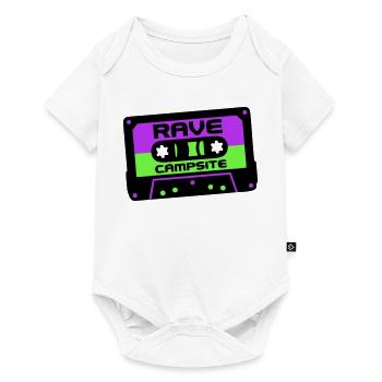 Rave Cassette Festival Logo - Body à manches courtes Premium Bébé - blanc - Devant