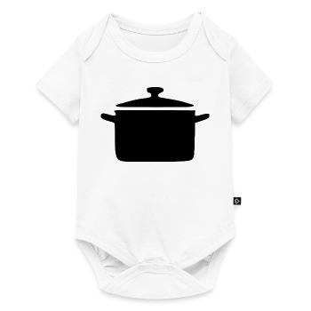 Chaudron Chaudron Cadeau Cuisinier Cuisinier Cuisinier - Body à manches courtes Premium Bébé - blanc - Devant