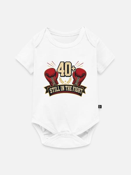 Boxer nach 40 - Baby Premium Kurzarmbody - Weiß