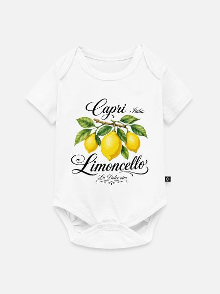 Capri Limone Vintage - Baby Premium Kurzarmbody - Weiß