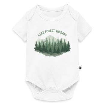 Harz Forest Therapy | Nature & Hiking - Baby Premium Kurzarmbody - Weiß - Vorne