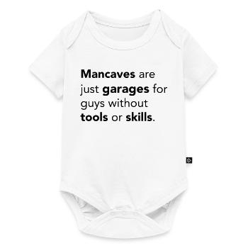 Mancaves - Body à manches courtes Premium Bébé - blanc - Devant