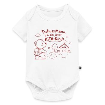 KITA-Abenteuer mit Teddy - Baby Premium Kurzarmbody - Weiß - Vorne