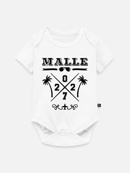 Malle 2027 - Baby Premium Kurzarmbody - Weiß