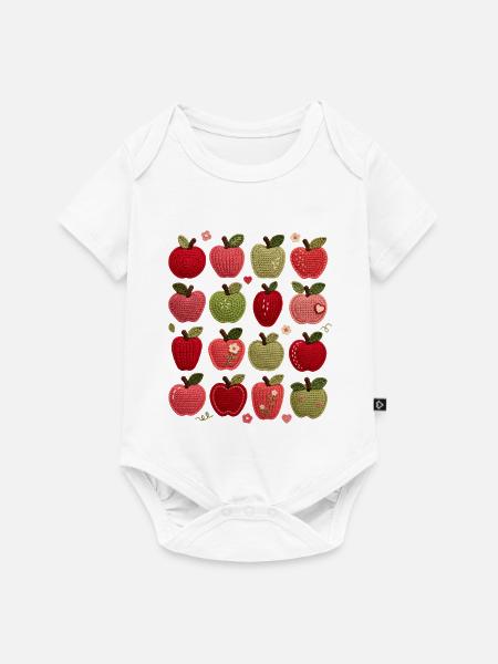 Äpfel Äpfel - Baby Premium Kurzarmbody - Weiß