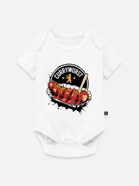 Currywurst Berlin - Baby Premium Kurzarmbody - Weiß