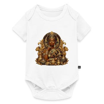 Reine d’or des Joyaux - Body à manches courtes Premium Bébé - blanc - Devant